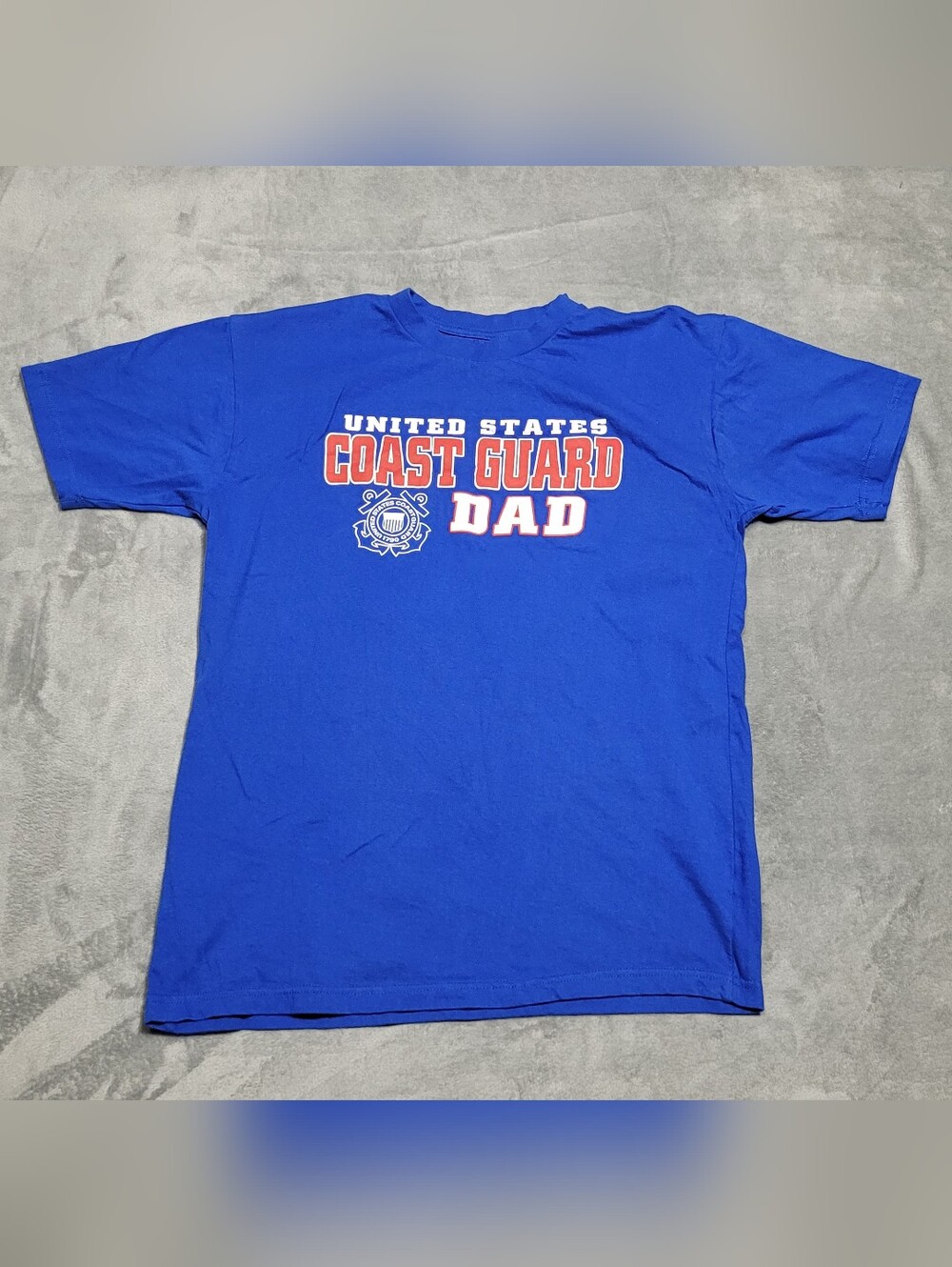 TRT Classics United States Coast Guard Dad Blue Crewneck Tshirt Mens Large